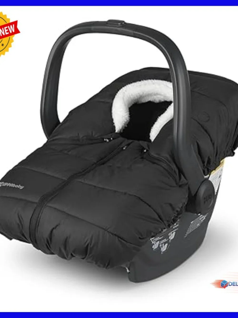 Ultra-Plush Infant Car Seat Cover, Weather-Proof Fleece Lining, Easy Attachment